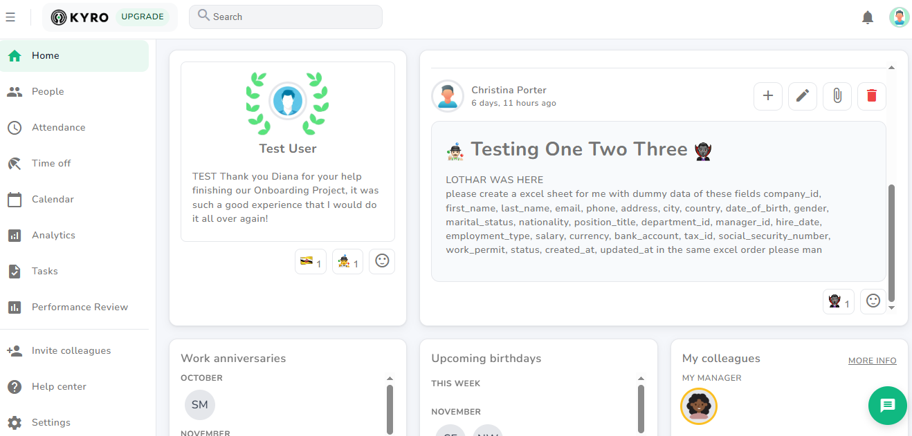 Kyro HR Management